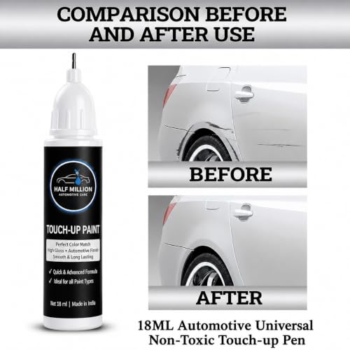 Half Million Tata Punch White 12ml Touch Up Paint - Image 7