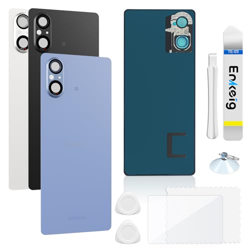 Vitre arrière Sony Xperia 5 V bleu de remplacement pour stopper les infiltrations de poussière