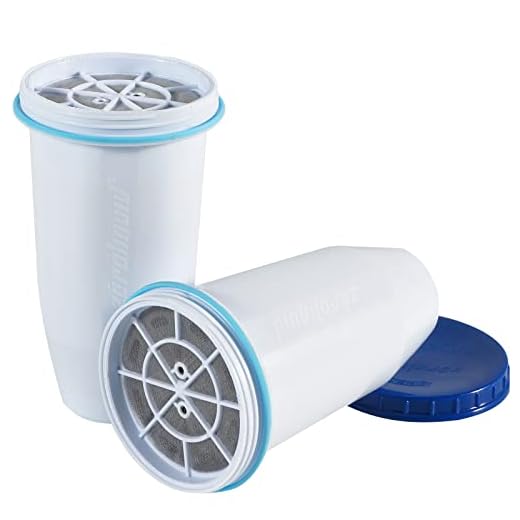Zeroliquid ZR-001 Replacement Water Filter, Replacement Water Filters for Pitchers and Dispensers, Most Advanced 6-Stage 0 TDS System (2 Pack)