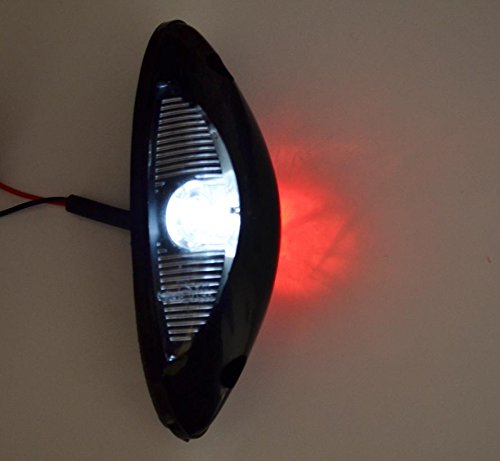 4 x LED marcador de contorno lado vertical luces 12 – 24 V rojo blanco para SUV Offroad Remolque Camión Caravana chasis