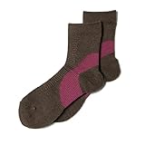 [ビジョンピークス] トレッキングソックス レディース アーチサポーターソックス ショート 21VP170102-02 ｺｰﾋｰ/Vﾋﾟﾝｸ2 22-24