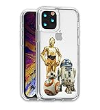 Cute Star-Wars Characters Stormtrooper Pattern Hybrid Custom Case Compatible with iPhone 15 pro max Plus 14 13 12 Mini 11 SE X + Other Models Personalized Protective Cover SW20 (Droids)