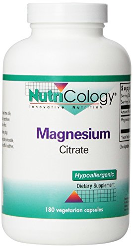 NutriCology - Magnésium Citrate 180 Capsules Végétales