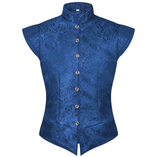 Chaleco de traje ajustado negro para mujer estilo gótico y medieval