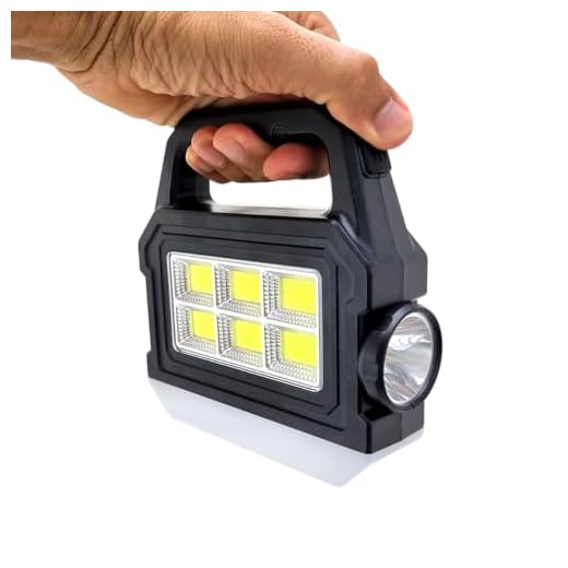 4 Em 1 Lampião Led e Lanterna Bateria Recarregável USB e Solar Ideal para Camping