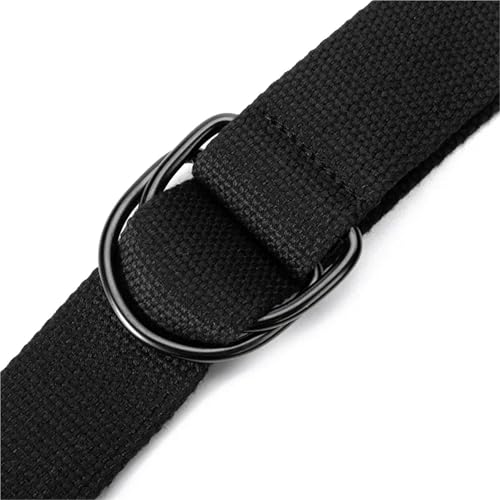 2pcs Canvas Men Belt Unisex Double D-Ring Buckle Waistband Casual Canvas Belt Fabric For Jeans For Business2