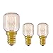 Lot De 3 Ampoules À Incandescence E14 15W T25 2300K Petites Ampoules Pygmées À Capuchon À Vis pour Micro-Ondes/Ven/Four/Lampe Au Sel De L'Himalaya/Congélateurs/Ampoule À Poterie Petite Vis (Ses) Util