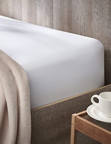 Atenas - Sábana Bajera Ajustable para Cama de 90 hasta 180 cm - 100% Algodón Punto Jersey (90 cm, Gris)