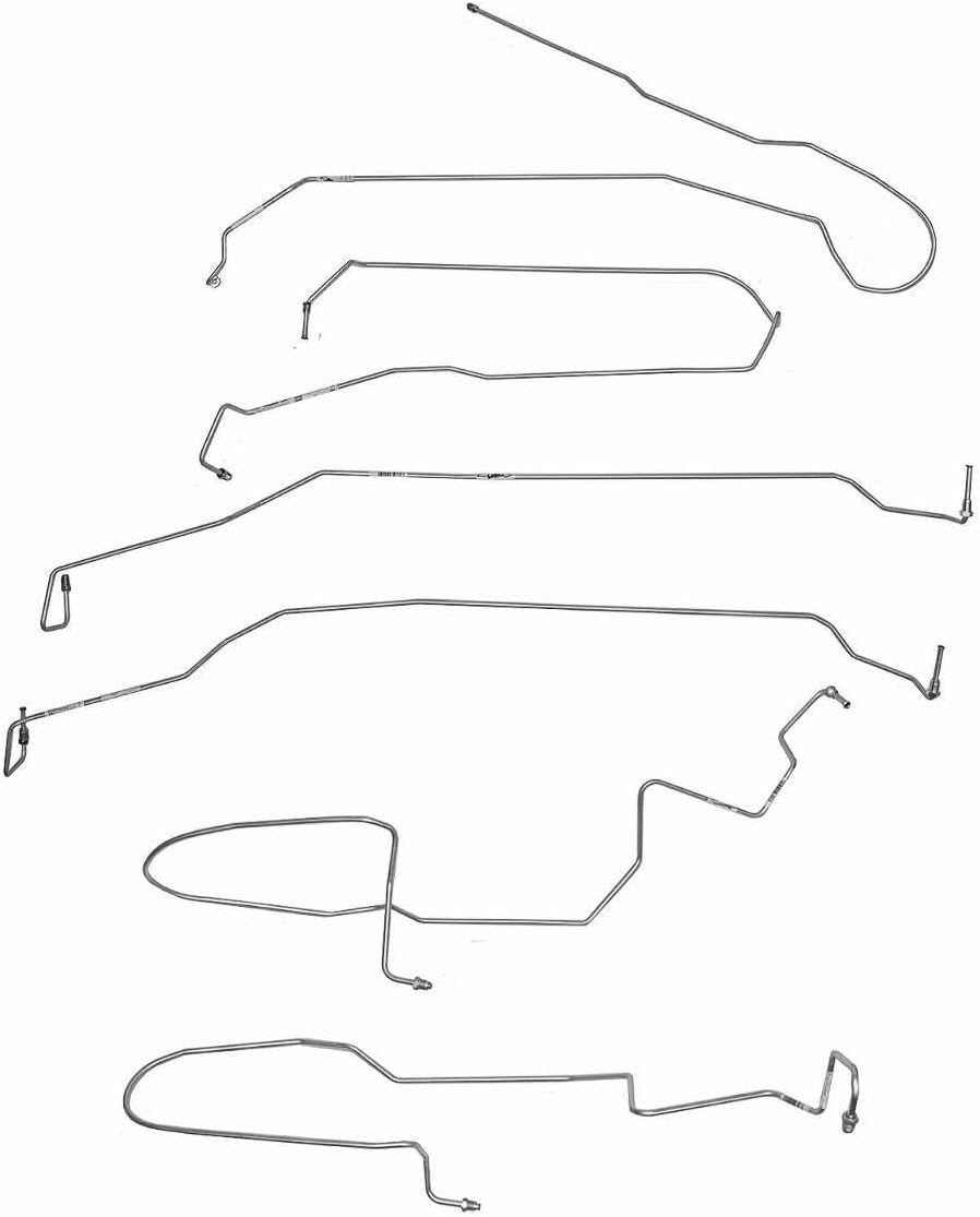 Fits Chevrolet Silverado 1500 2009-2018 Front Brake Line Kit w/TC Steel - TKT1401OM