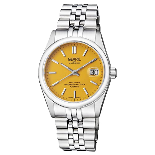 Gevril 48910-1 Men's West Village Automatic Watch, 316L Stainless Steel Bracelet with Deployment Buckle2