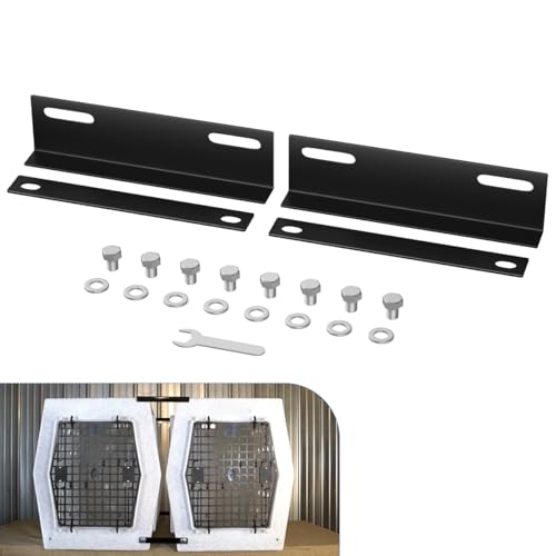 MOTOQUEEN for Ruffland Kennel Coupler Kit for Medium, Intermediate, Large, and X-Large Kennels for Ruffland Kennel (for Gen 2 Only) - with Bolts and Washers 4 Pack