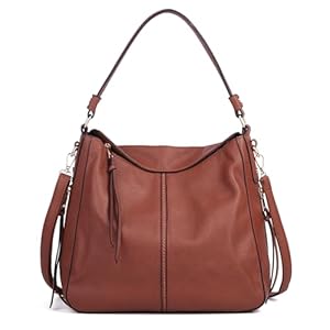 Woodland Leathers Women Handbags & Shoulder Bags Fashion Hobo Bags Faux Leather Long Strap Shoulder Bag Large Tote Bags For Women Great for Work Business School College and Travel