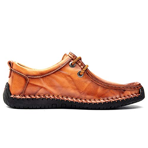 Men's Loafers Casual Leather Dress Shoes Driving Penny Boat Moccasins Flats Oxford Slippers Walking