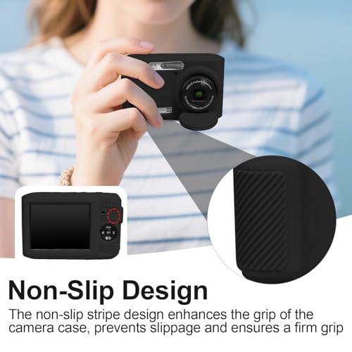 Funda de silicona para cámara Kodak PIXPRO FZ45 negra miniatura 6