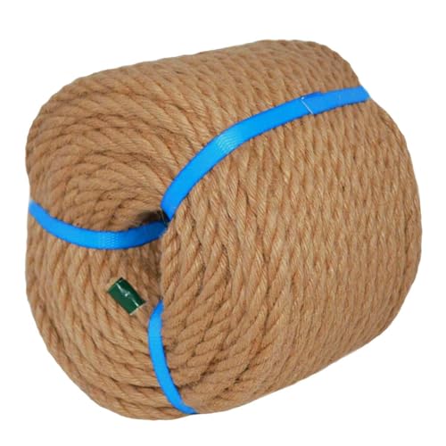 Image of Strong String Craft Feet Natural Thick Jute Hemp Rope (8 mm) (10 FEET Length) Brown, Pack of 1