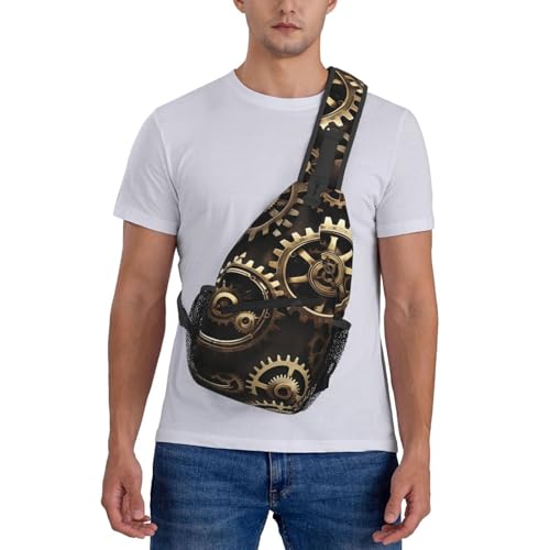 Mochila de pecho urbana para viaje y senderismo, negro miniatura 7
