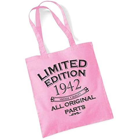 Fun Birthday Gift Present Tote Shopping Cotton Bag Limited Edition All Original Parts Year 1942 Cover