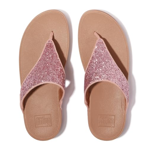 Image of FitFlop Lulu Multi-Tonal Glitter Toe Post Sandals