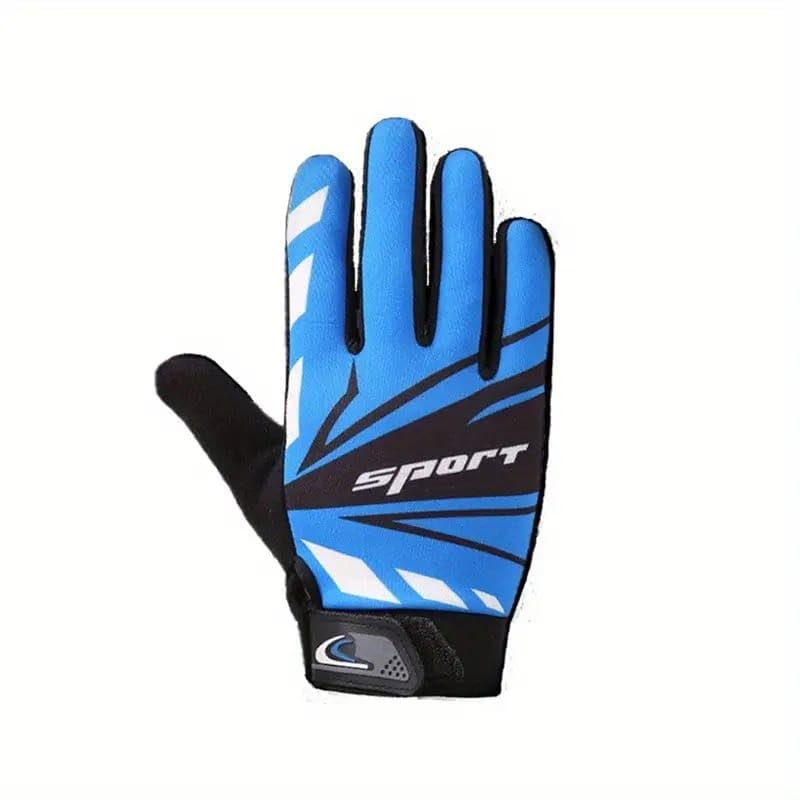 BADOWL Polyester Biker Gloves – Full-Finger Protection for Riding Bikes, Motorcycles, Cycles & Sports – Non-Slip, Breathable Design for Enhanced Comfort