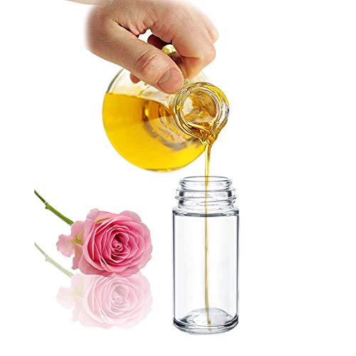 4Pcs 30Ml Essential Oil Roller Bottles,Empty Refillable Clear Glass Roll-On Bottles Perfume Roller Bottles With Plastic Roller Balls And Black Lids #TOP4