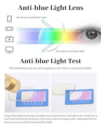 LUFF Clip On Reading Glasses and Flip Up -Blue Light Blocking Magnifying Glasses,Magnifiers Lenses Readers for Men and Women(3.5X) - Image 4