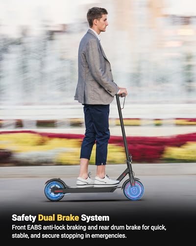 Image of Maxshot Electric Scooter, 8.5 inch /10 inch /14 inch Tire, 16 /19 /22 Mph Top Speed, 12 /16 /21 /27 /28 /49 /50 Miles Long Range, Folding Escooter for Adults and Kids with Seat Bag, Dual Braking, Dual Suspension, App