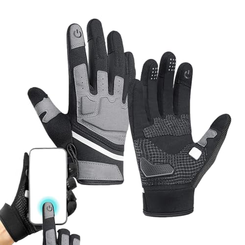 guantsdeBicicleta De Montaña - guantesdeBicicleta De Dedos Completos, Equipo Antideslizante Acolchado | guantesdeCiclismo Reflectantes Para Hombres Y Mujeres, Equipo De Entrenamiento Físico Compatible