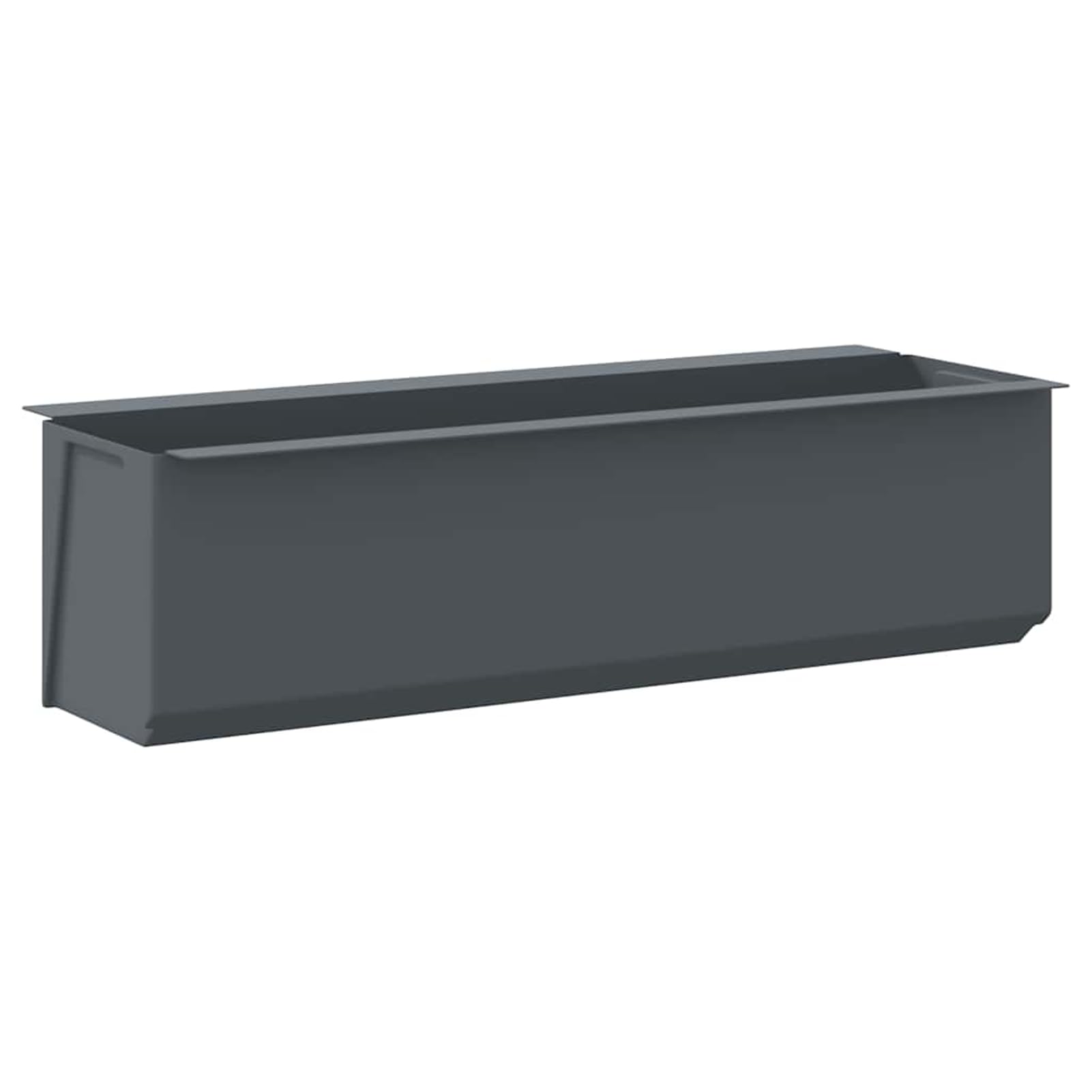 Fioriere per Europallet, vasi grigi in PP 36x13,5x9,5 cm, 12 pezzi, giardino verticale, balcone, piante aromatiche, fiori colorati, design moderno, resistente, robusto, per esterni, giardinaggio, fai