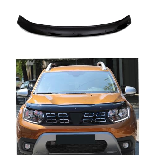 BMY Hood Deflector/Front Bug Shield Compatible for Renault Dacia Duster 2018-2023 Hood Guard Bonnet Protector | Particles & Bug | Car Accessories