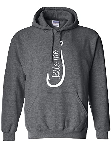 zerogravitee Bite Me Fish Hook Adult Hooded Sweatshirt