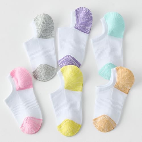 Image of Loucey 12-18 Packs No Show Socks Invisible Socks Men Women Cushioned Low Cut Ankle Sock for Running Gym Hiking (6-9 Pairs)