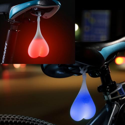 Luce Posteriore Bici, 2PCS LED Luce Posteriore per Bicicletta,Impermeabile Avvertimento,Luce Fanale Posteriore per Bicicletta LED, Luce Bici Sicuro - Sicurezza Luce LED per Bici,Caschi,Monopattino.