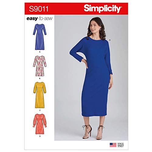 Patron de robe Simplicity US9011H5 multi-taille coupe ajustée H5 - 2