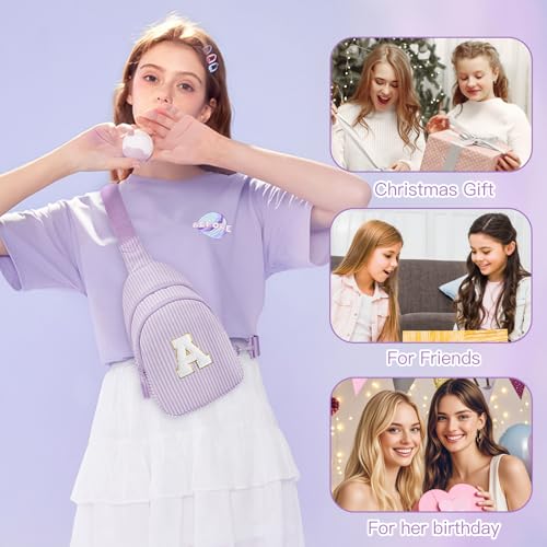 Image of Viverte Gifts for 8 9 10 11 12 Year Old Girls Sling Bag Crossbody Bags Fanny Pack for Teen Girls Personalized Gifts for Women