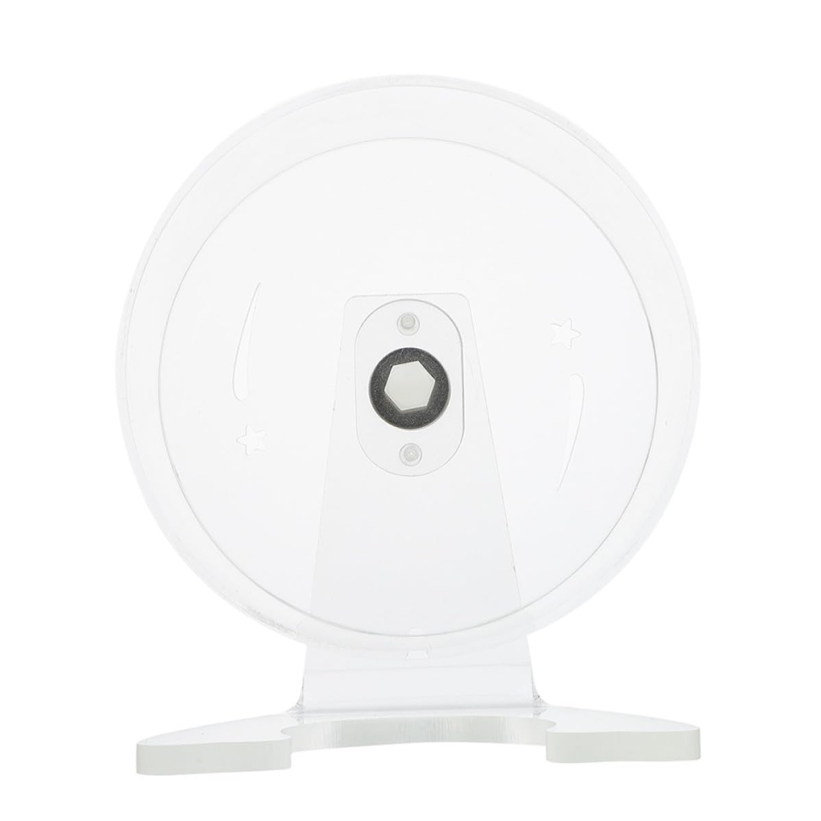 Ciieeo Roue d'exercice Silencieuse avec Support Stable en Acrylique pour Hamster avec Intérieur Spacieux et Installation Facile, pour Cage de Petits Animaux