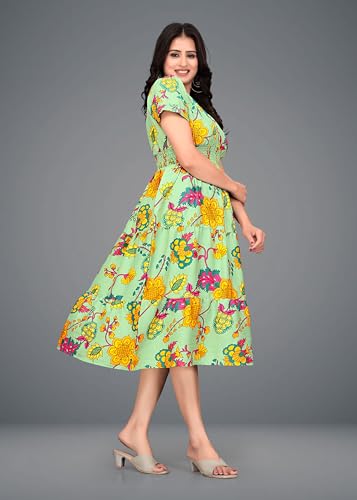 Image of Women A-line Multicolor Dress Group 2