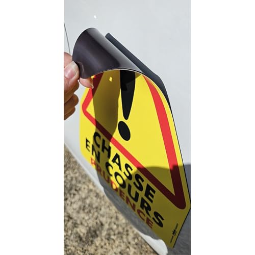 Triangle Magnétique Résistant Chasse en cours Jaune et Rouge - 3