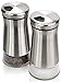 Elegant Salt And Pepper Shakers - Stainless Steel Set Of 2 - Gorgeous Salt And Pepper Dispenser With Adjustable Pour Holes - Perfect For Your Favorite Sea, Kosher And Himalayan Salts