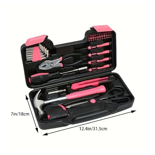 Set de herramientas combinado para hogar color rojo miniatura 3