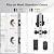 Keyless Entry Door Lock Deadbolt with Handle Set - Arpha 100 Code Smart Fingerprint Door Lock with App Control, Anti-Peeping Password Auto Locks, One Time Code, Zinc Alloy Black