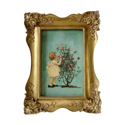 jojomis Decorative Photo Frame Resin Ornament 6.30x8.54 - Easy Install DIY Photo Holder for Home, Office, Valentines & Gifts