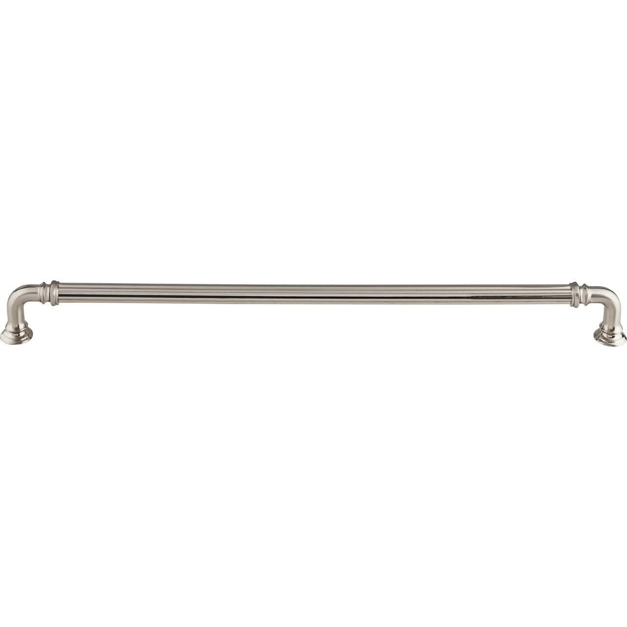Top Knobs TK326BSN Chareau Collection 12 Inch Reeded Pull, Brushed Satin Nickel