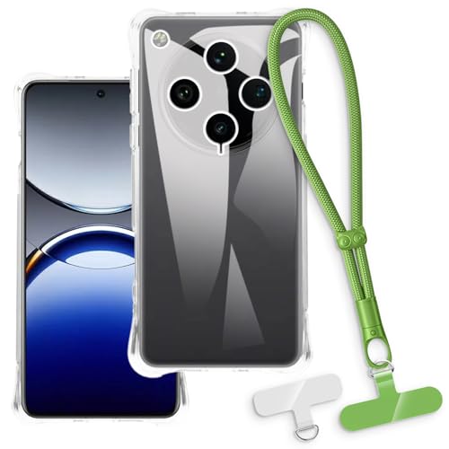 OAGELIM 2-in-1�ی�P�[�X�ƃ��X�g�X�g���b�v OPPO Find X8 Pro 5G �Ƃ̌݊������� ���O���\�ȃ��j���[�h�t���d�b�J�o�[�A����~�ߕ����h�~�O���b�v�n���h�� (�N���A + �O���[��)
