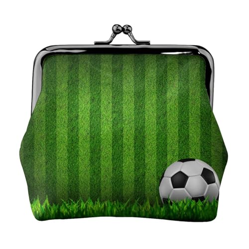 がま口財布 サッカー場 緑 グリーン ミニ財布 レディース 小銭入れ 大容量 ウォレット 小物収納 カード入れ コインケース 多機能 おしゃれ 携帯便利 プレゼント