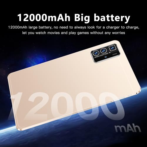 Tablet PC Android de 10,1 polegadas, Tablet PC 16GB RAM 1TB ROM, 13MP+16MP Câmara, WiFi Bluetooth 5.