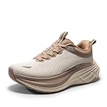 NORTIV 8 Women's Running Walking Shoes Cushioned Casual Tennis Shoes Non-Slip Workout Gym Sports Athletic Fashion Sneakers ActiveBreeze,Size 9.5,Beige Khaki,SNWS248W