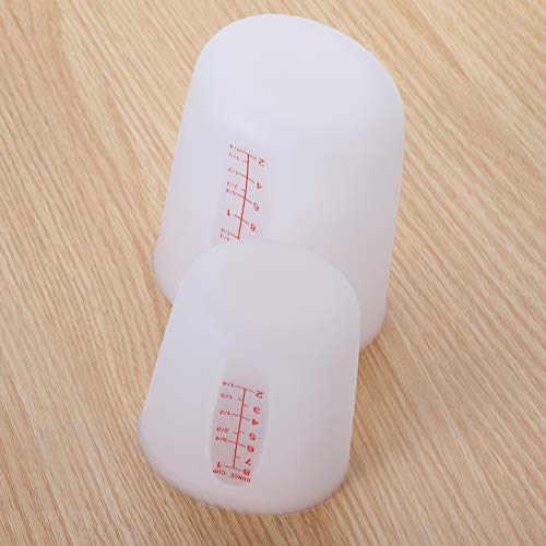 Set de 4 vasos medidores flexibles de silicona miniatura 5