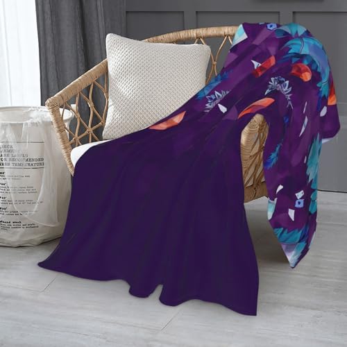 Couverture flanelle douce améthyste plaid chaud canapé lit - 4