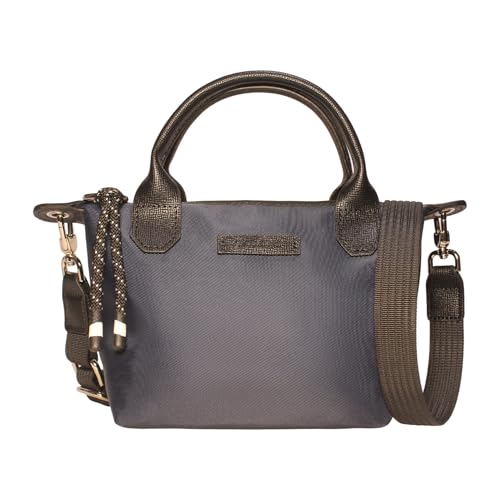 Image of Designer Mini Tote Bag for Women - Lightweight Crossbody Purse with Adjustable Dual Straps (2-Way Carry)