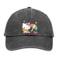Spreadshirt Hello Kitty at The Beach Under A Sun Umbrella Relaxed Vintage Cap